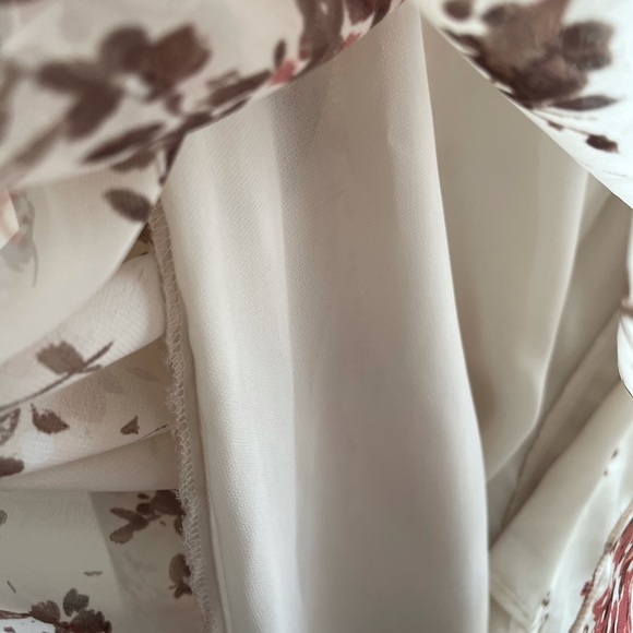 Fred David Blush Nude Floral Tunic size L - Picture 5 of 7